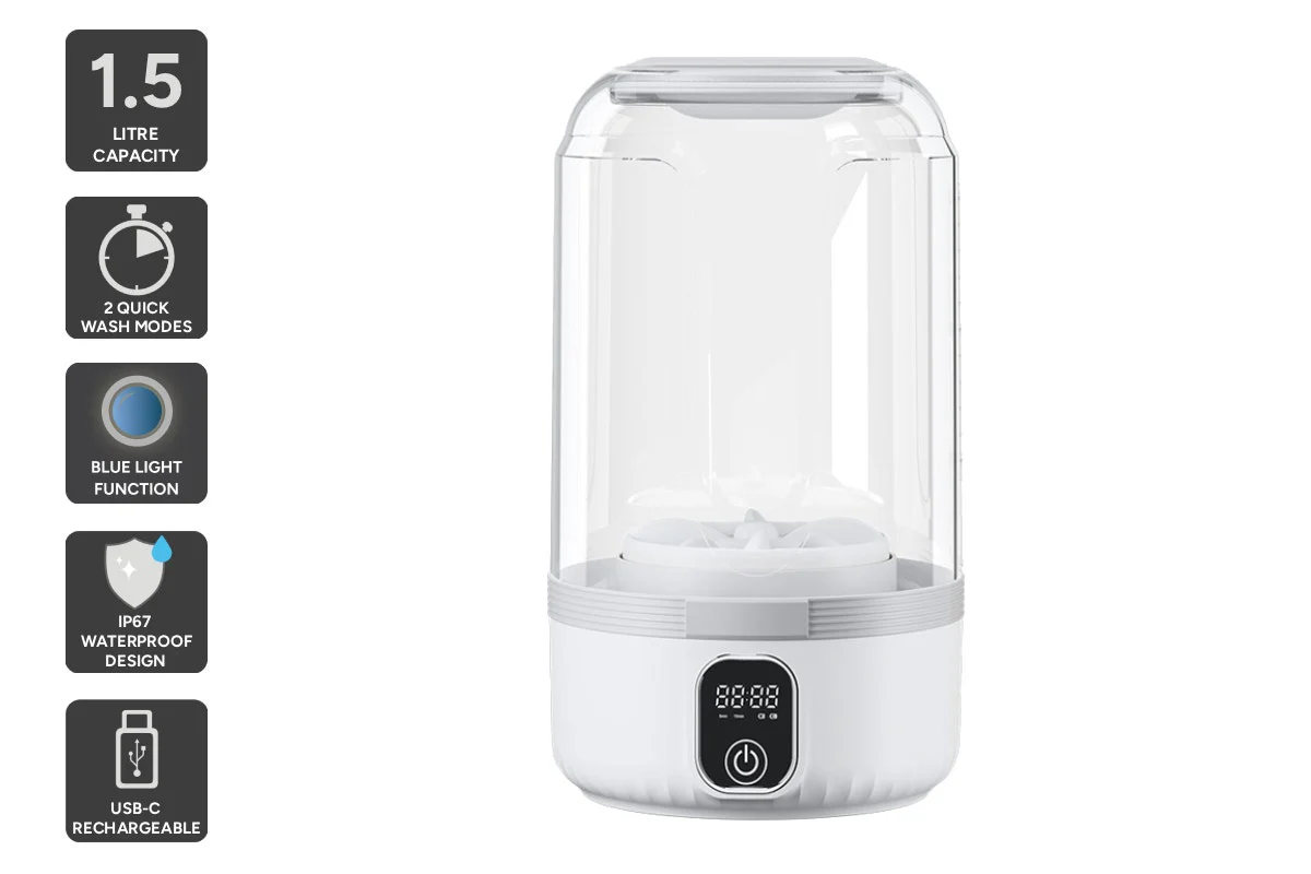 1.5L Portable Mini Washing Machine Cordless Rechargeable