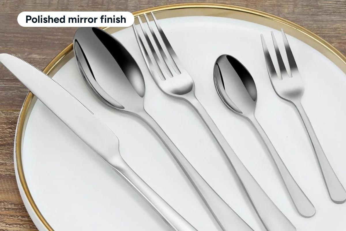 30-Piece Elegant Stainless Steel Cutlery Set for Stylish Dining - Image 4