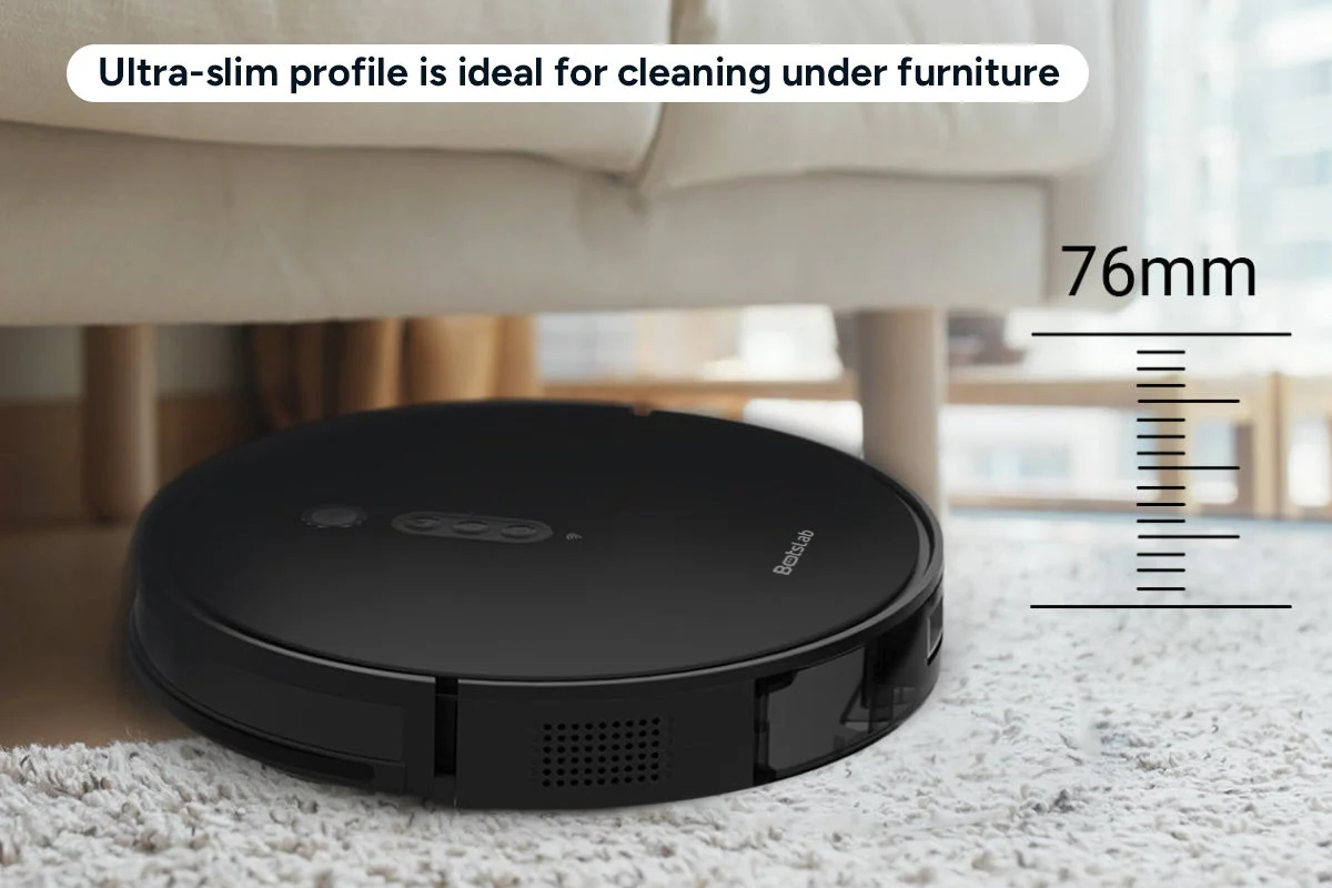360 Botslab P7 Robot Vacuum Mop Cleaner with Charging Dock Black - Image 3