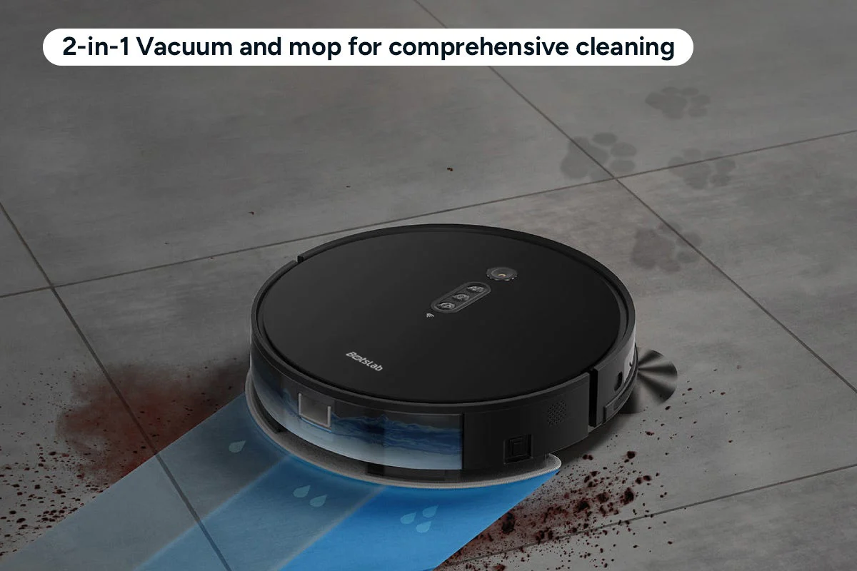 360 Botslab P7 Robot Vacuum Mop Cleaner with Charging Dock Black - Image 4