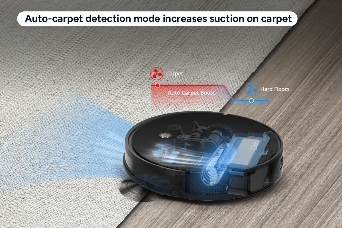 360 Botslab P7 Robot Vacuum Mop Cleaner with Charging Dock Black - Image 5