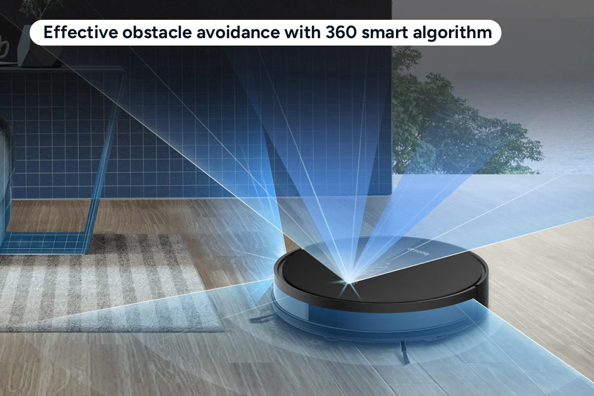 360 Botslab P7 Robot Vacuum Mop Cleaner with Charging Dock Black - Image 6