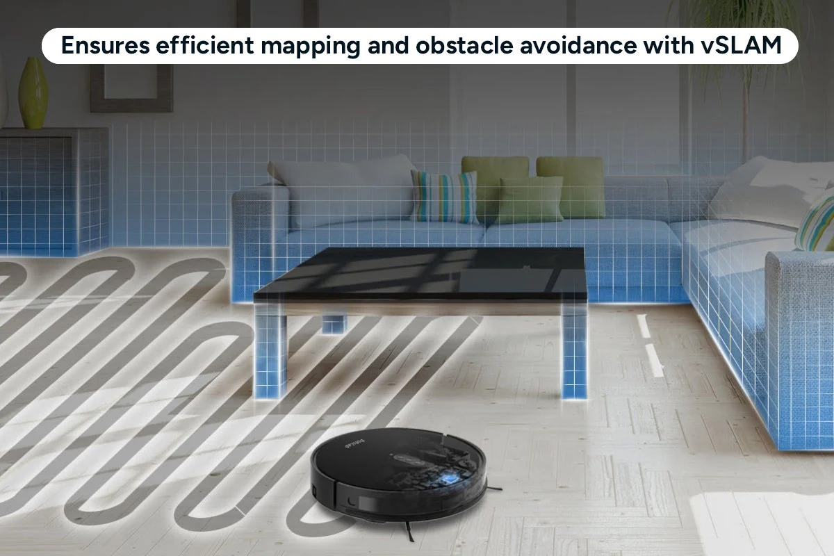 360 Botslab P7 Robot Vacuum Mop Cleaner with Charging Dock Black - Image 7