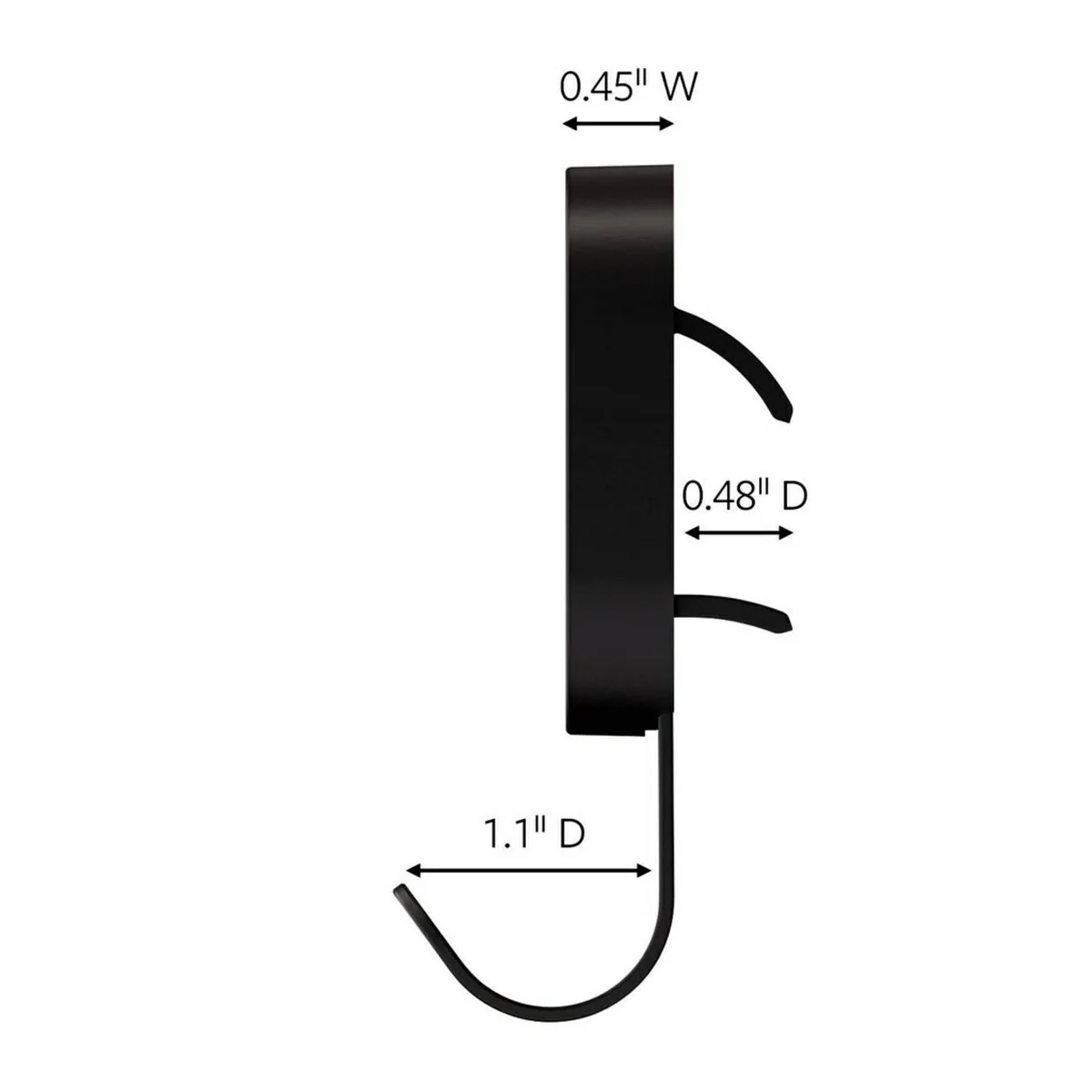 3M Black Claw Wall Hook - 7kg - 33mm x 83mm - Easy Installation - Image 4
