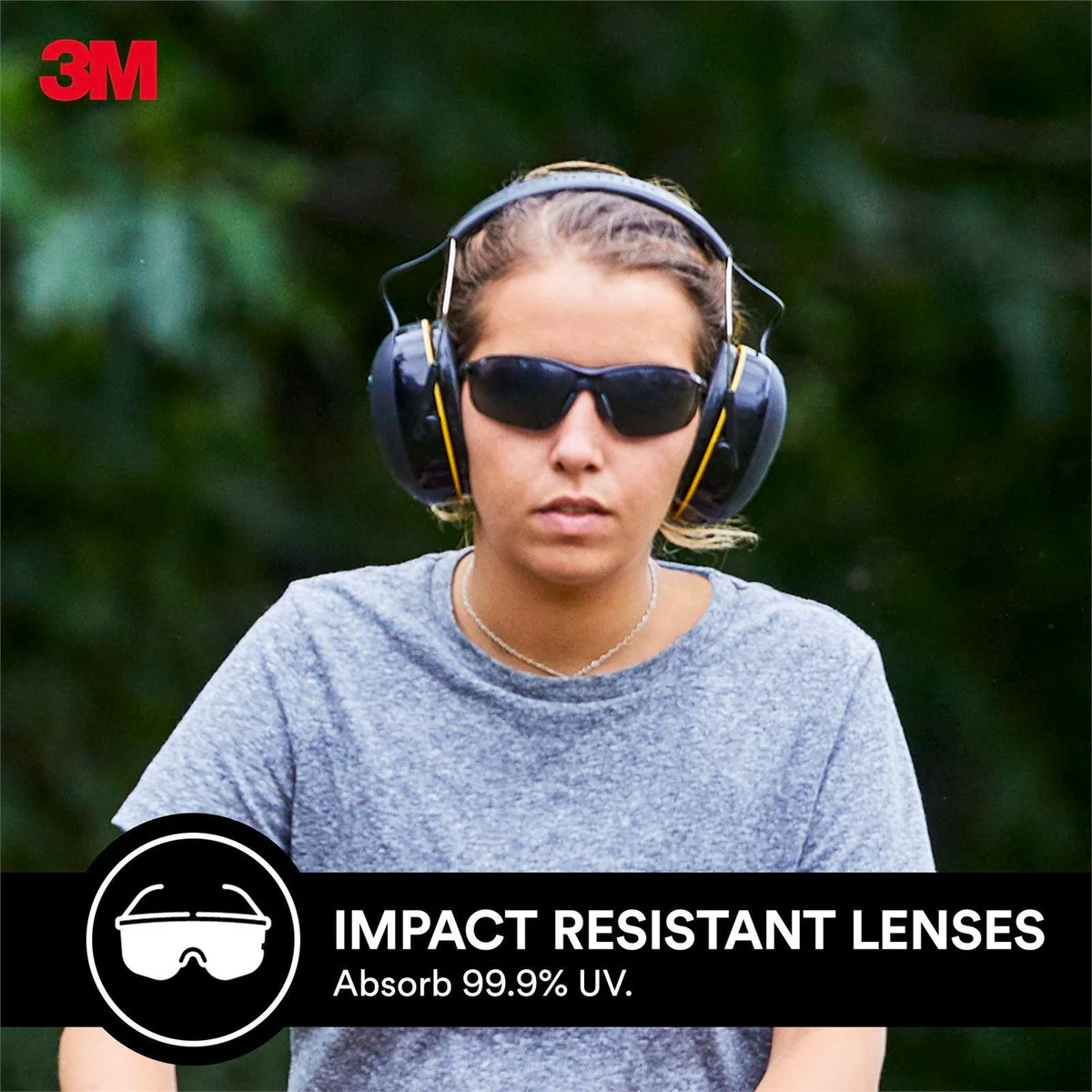 3M Flat Temple Safety Glasses Black - 1 Pack - Composite - UV Protection - Image 5