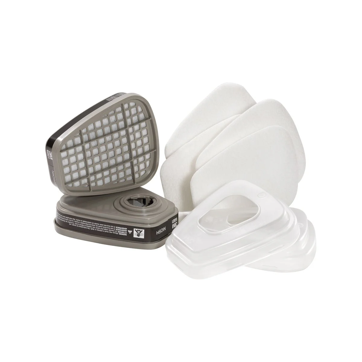 3M Replacement Respirator Kit - 95% Filtration Efficiency - P2 Rated - 198mm x 155mm x 83mm - Image 2