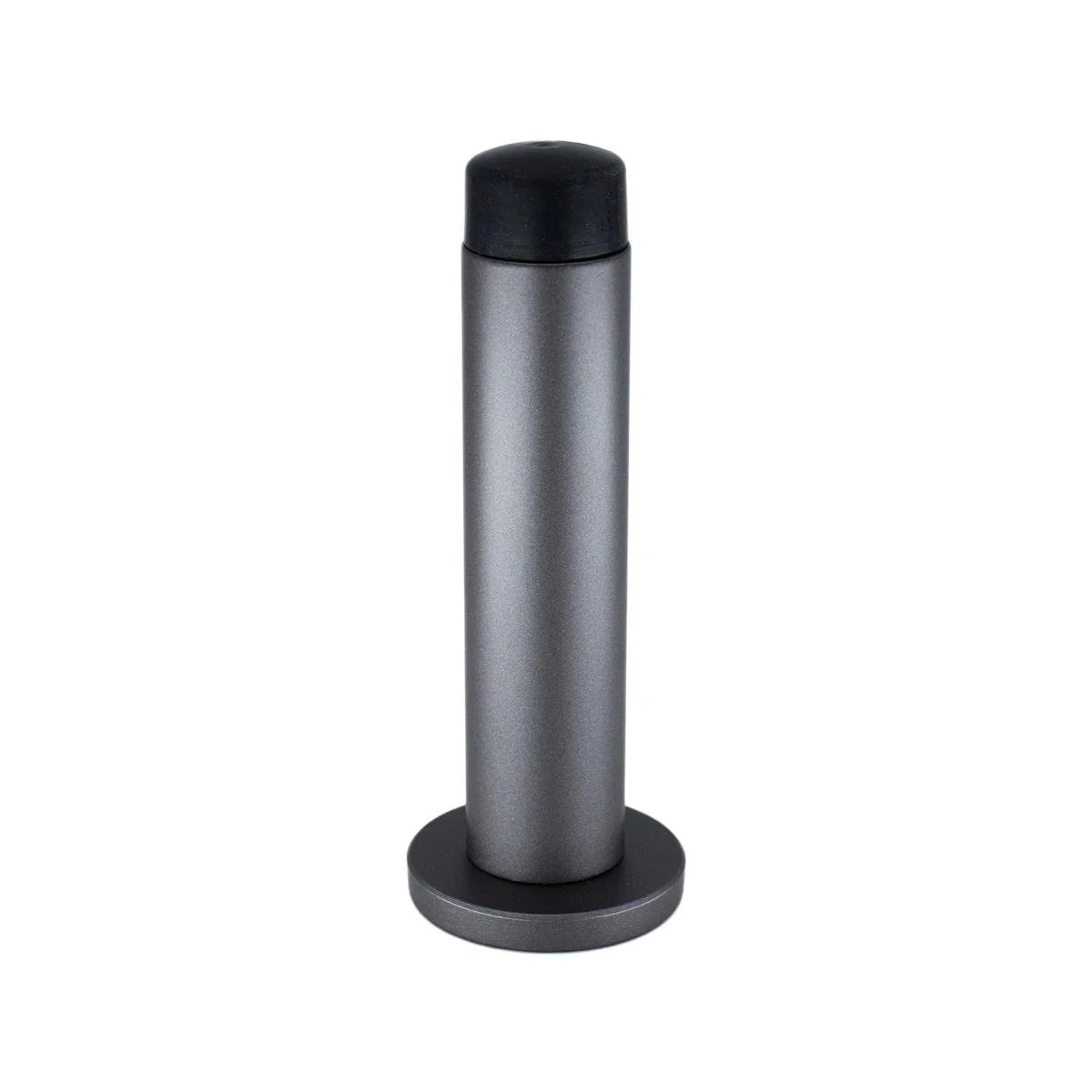 Adoored 85mm Gun Metal Grey Door Stop - Stylish Design - Wall Protection