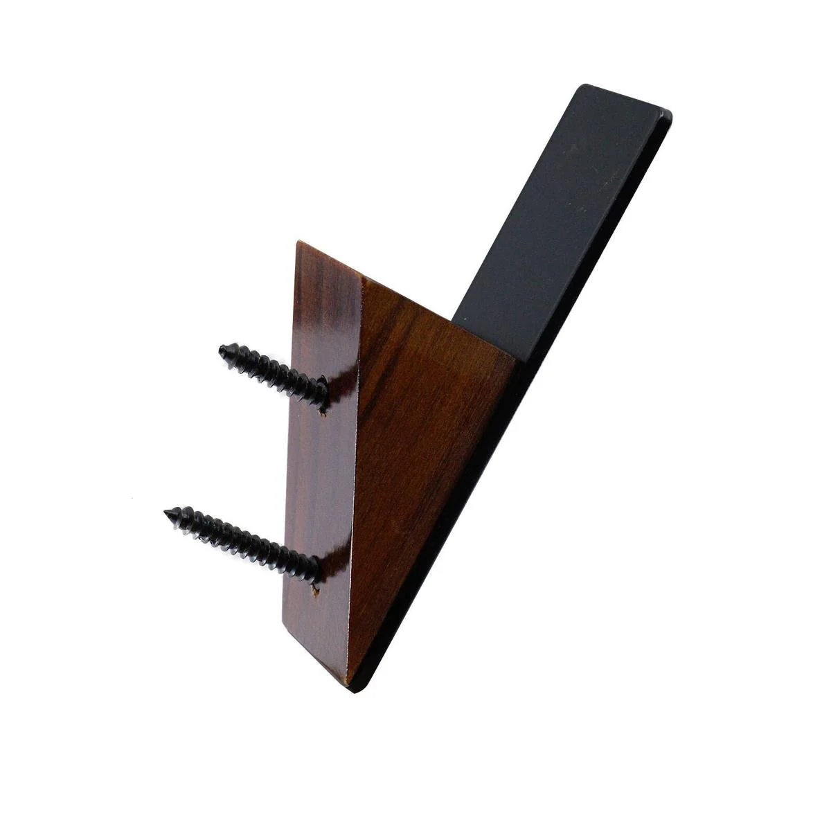 Adoored Black Wedge Deco Hook - 35mm x 115mm x 40mm - Easy Installation