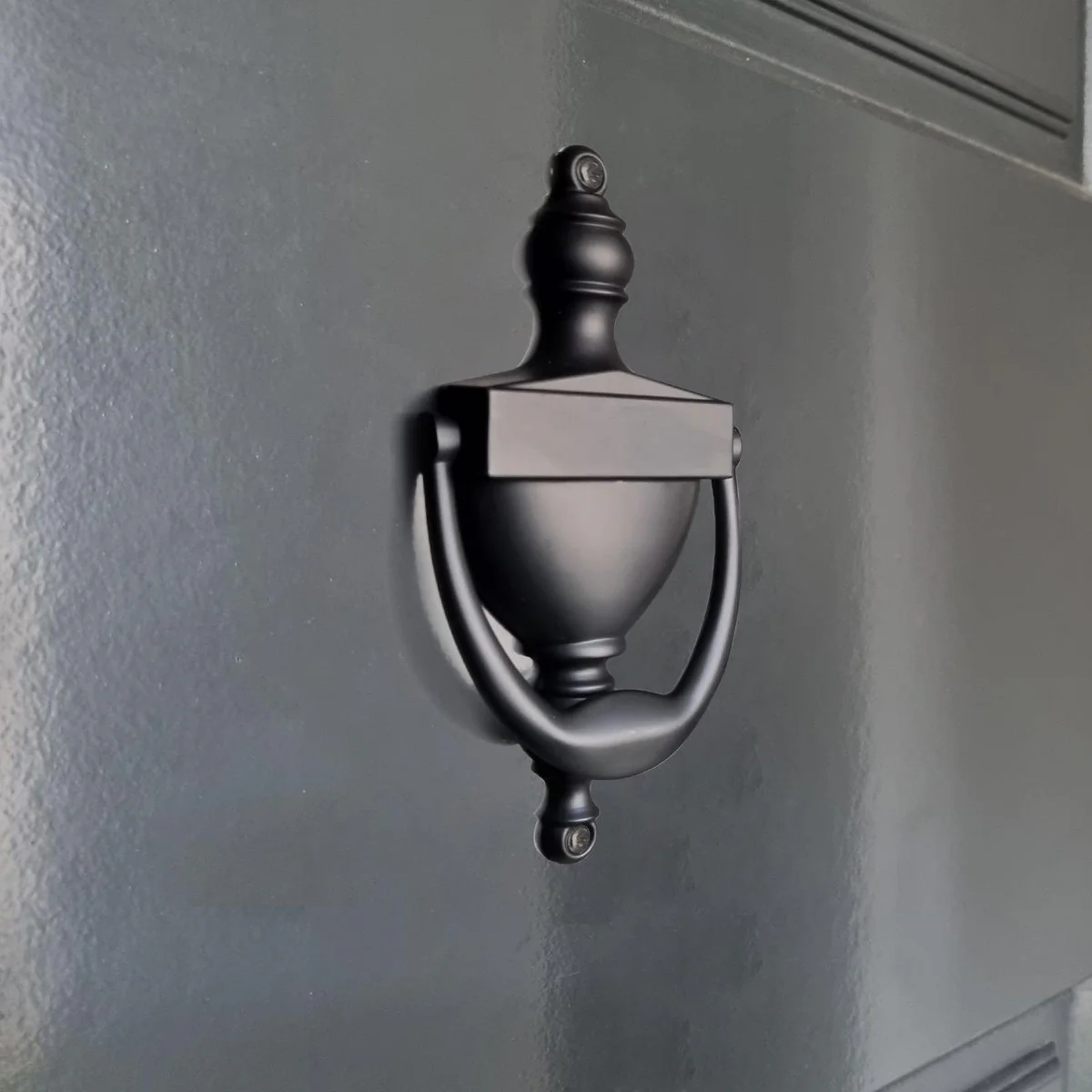 Adoored Door Knocker - 158mm - Steel - Black Finish - Image 2