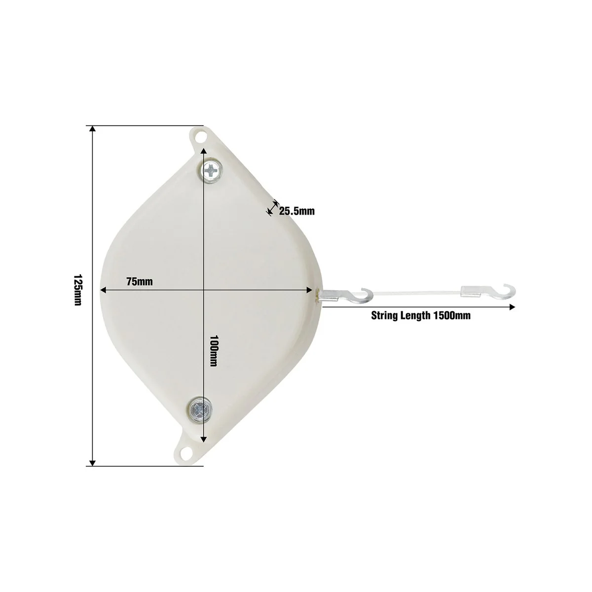Adoored Ezi Close Screen Door Closer - 91mm - Plastic - Easy Installation - Image 2