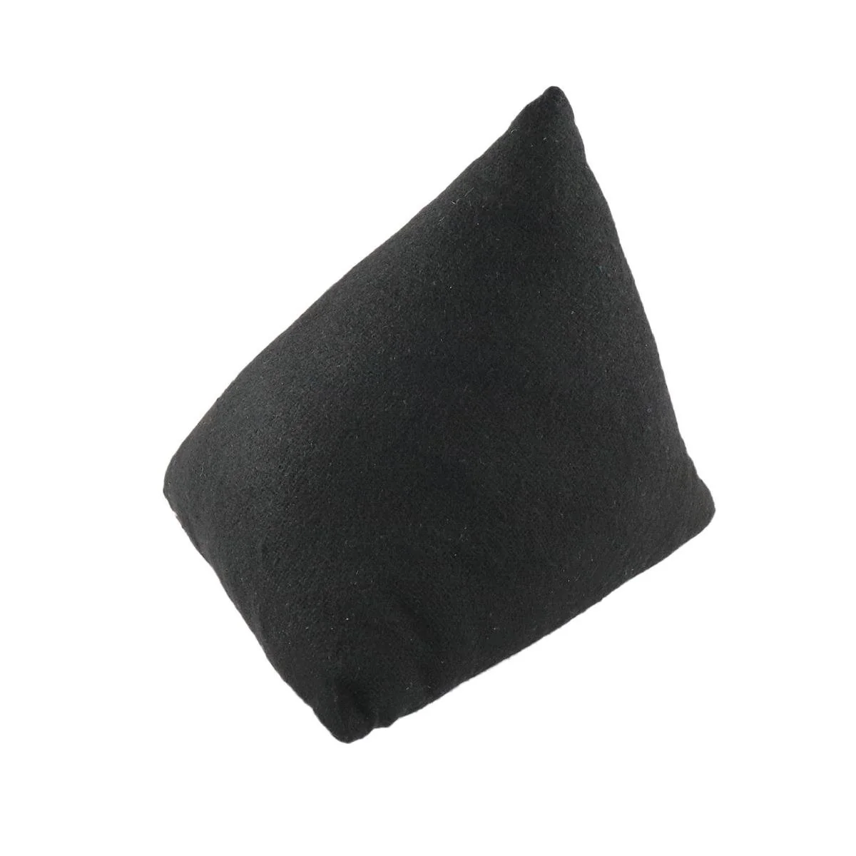 Adoored Fabric Door Stop - 150mm - Black - Decorative Design
