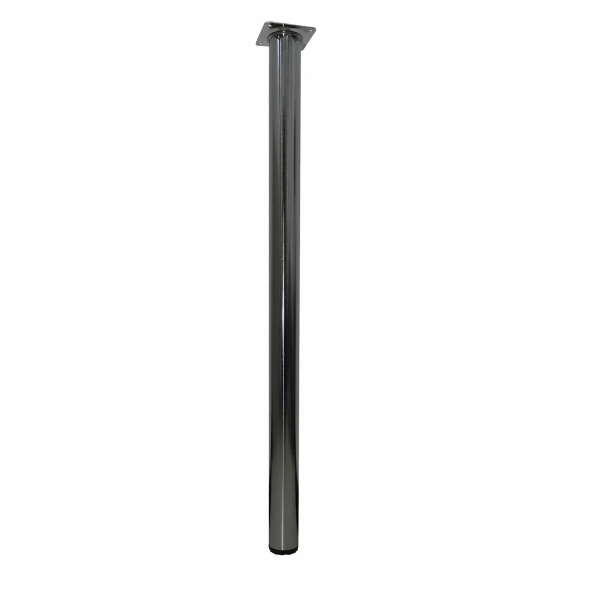 Adoored Adjustable Metal Furniture Leg - 40 x 710mm - Brushed Nickel - Single Leg - Image 2