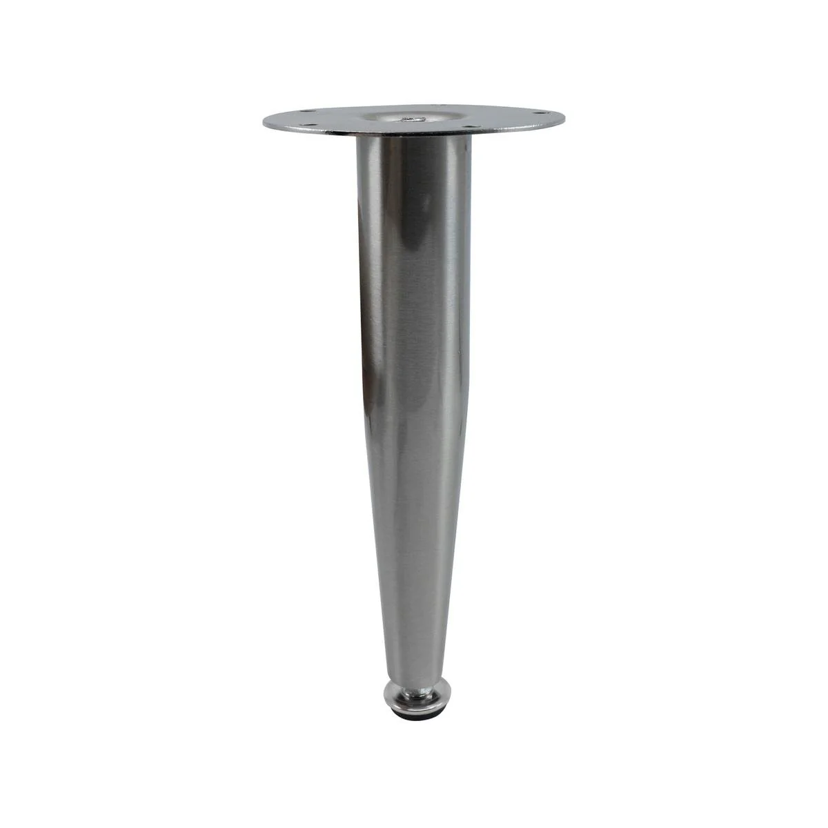 Adoored Tapered Metal Leg Furniture - 230mm - Brushed Nickel - Durable Support