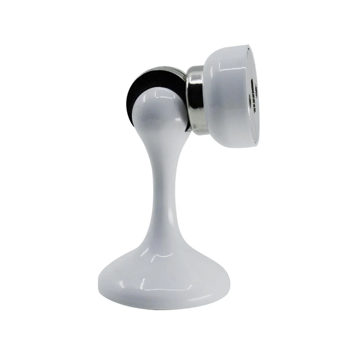 Adoored Trumpet White Magnetic Door Stop - 42mm x 68mm x 42mm - Shock Absorbing