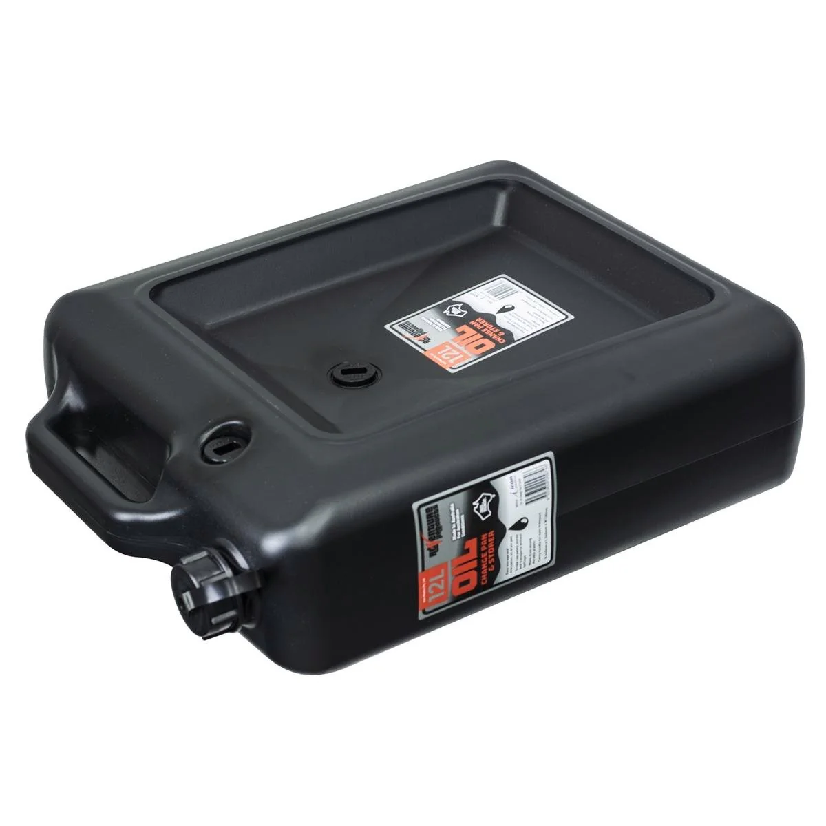 Adventure 12L Oil Change Pan and Storer - Black - 12L Capacity