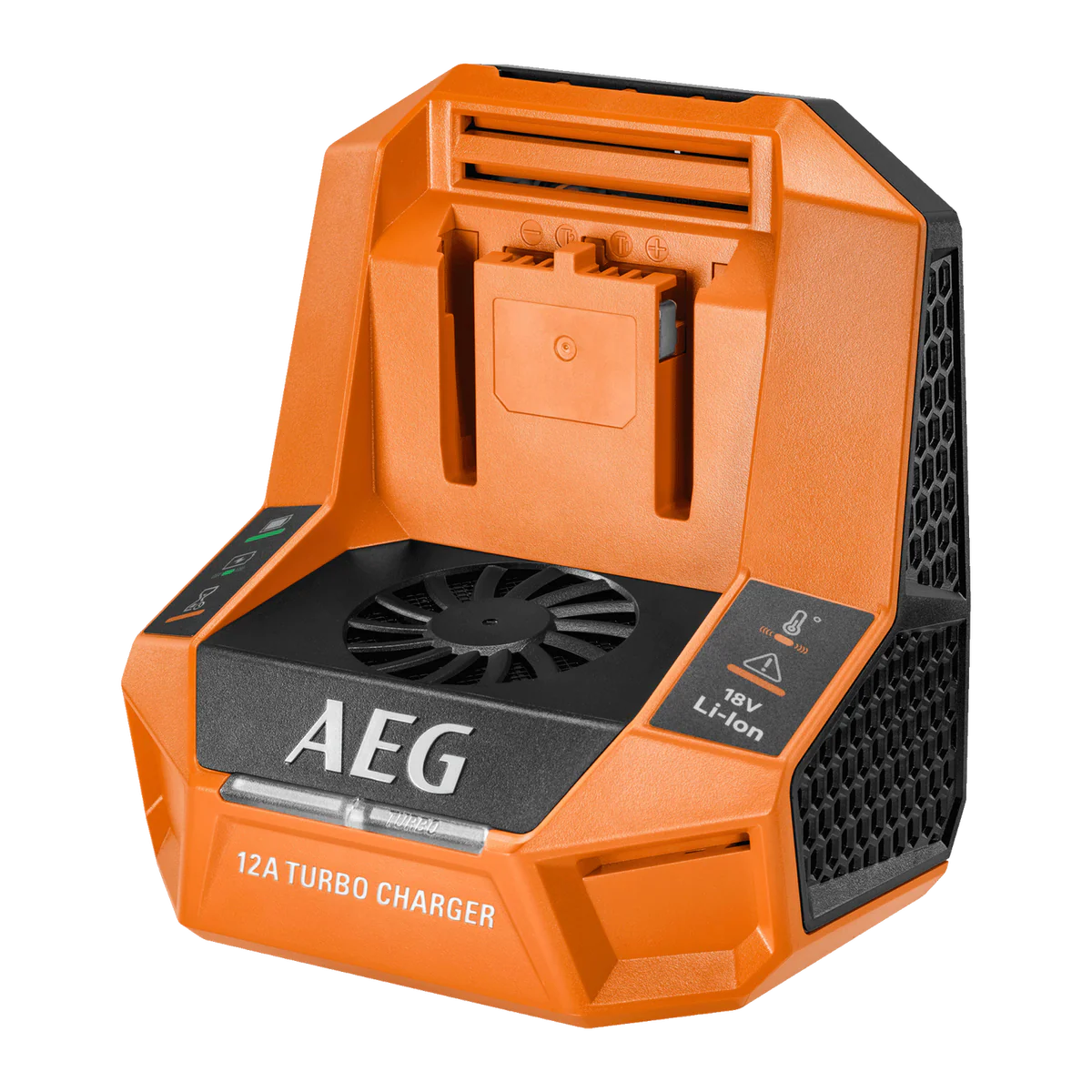 AEG 18V 12A Turbo Charger - Rapid Charging Solution - Compact Design - Black