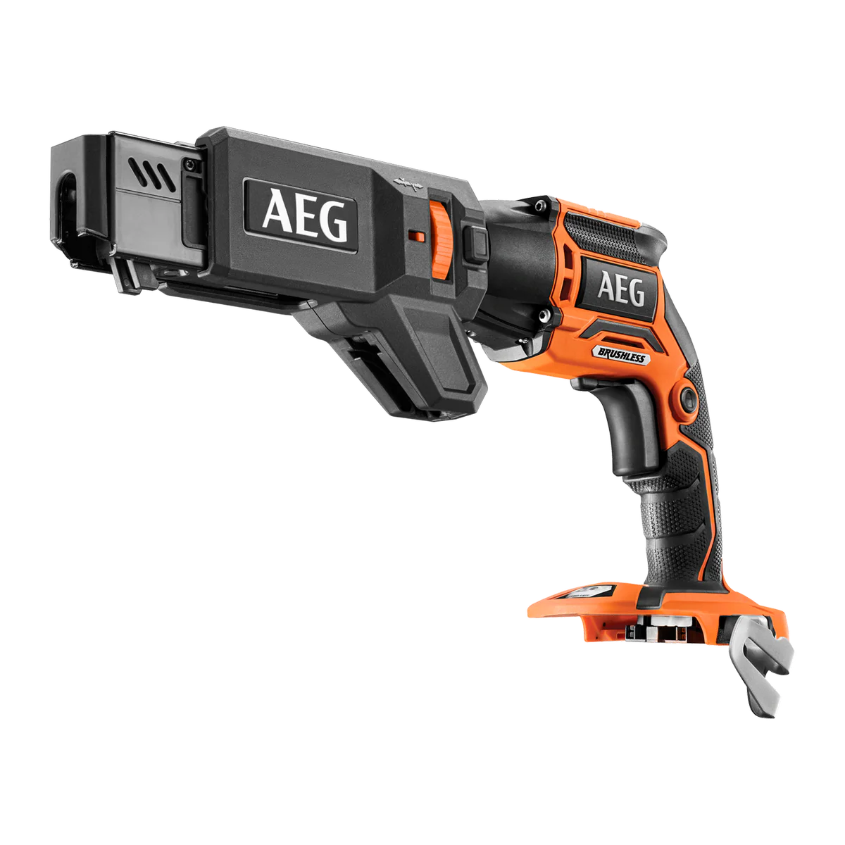AEG 18V Brushless Collated Screwdriver Skin Only - 25mm to 55mm Screws - LED Light