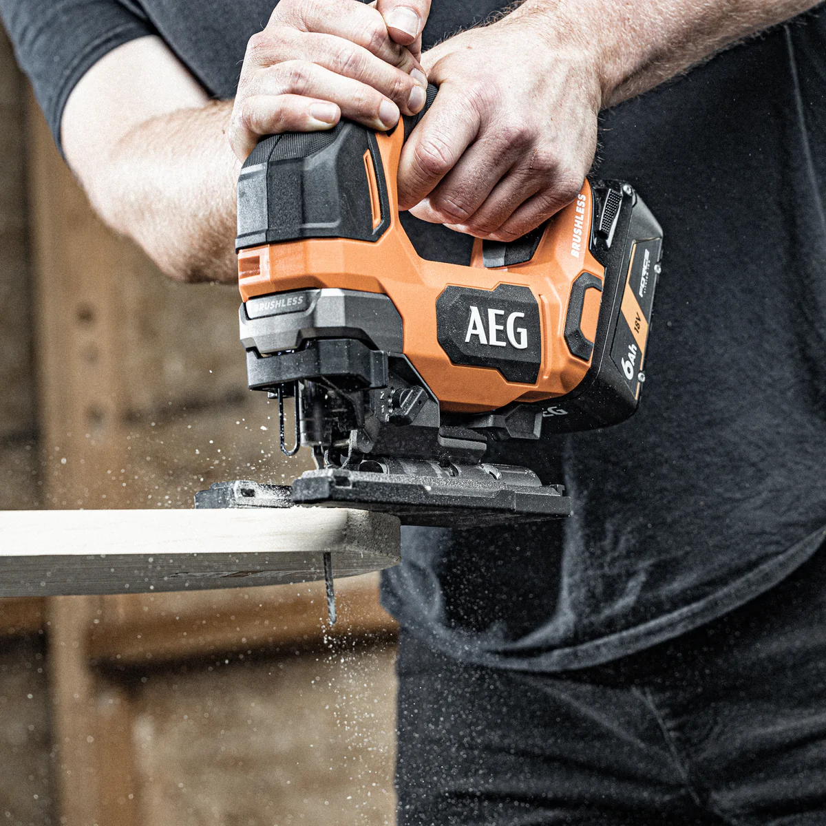 AEG 18V Brushless D Handle Jigsaw Skin Only - 3,450 SPM - Precision Cutting - Image 3