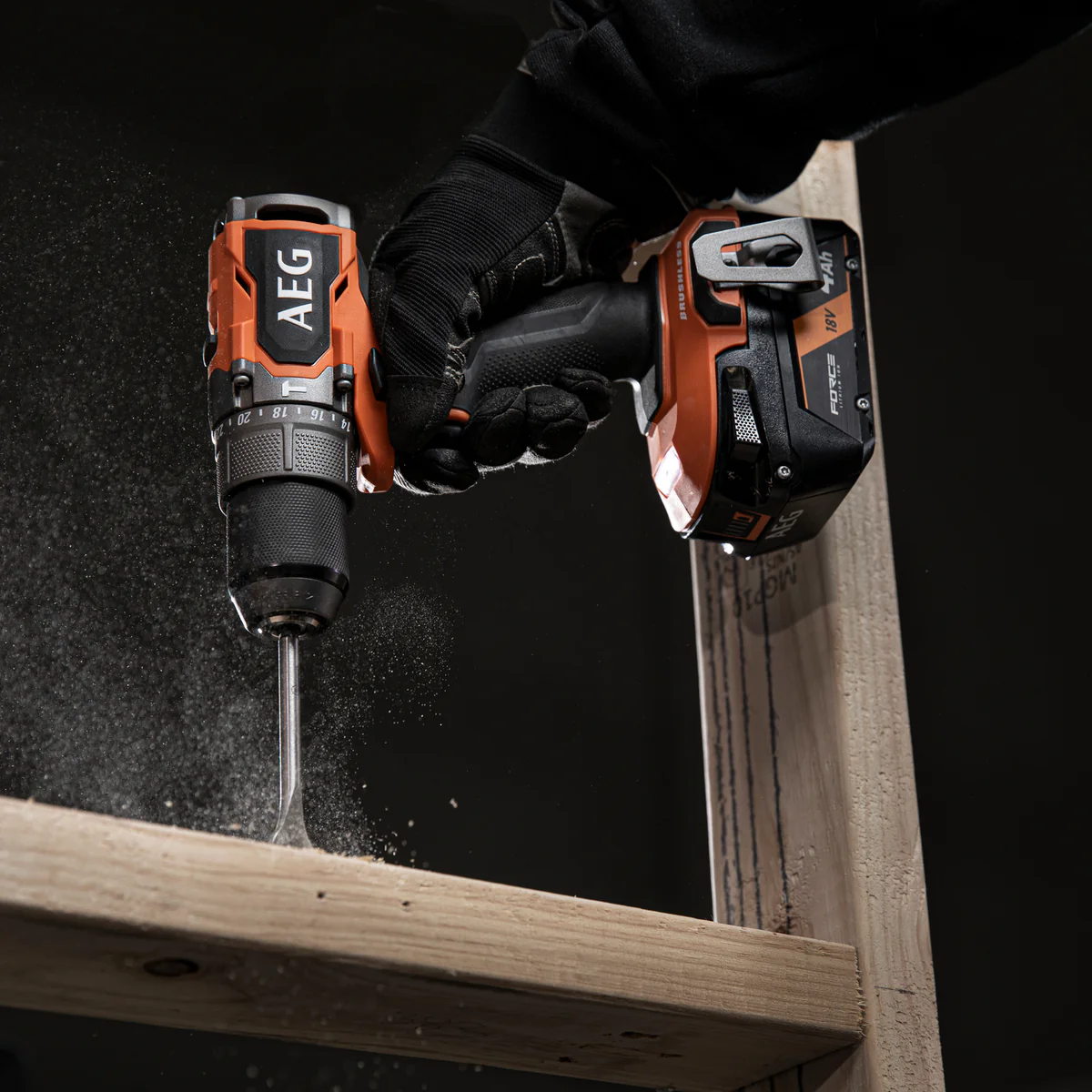 AEG 18V Brushless Sub Compact Hammer Drill Skin Only - 1kg - 164mm Length - Lightweight - Image 3