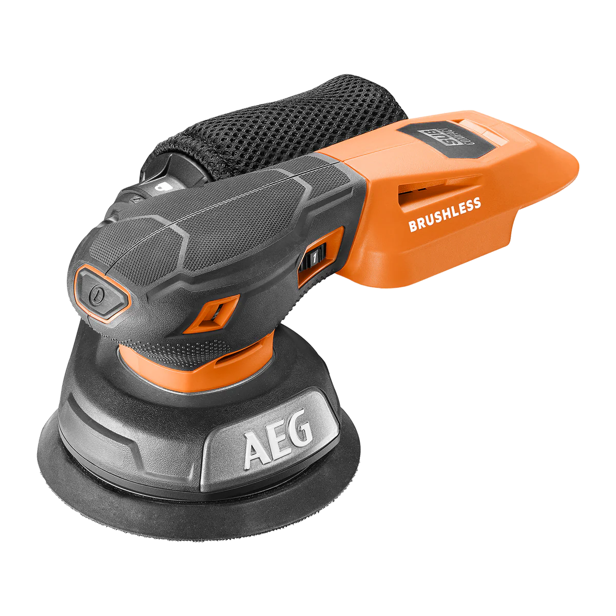 AEG 18V Brushless Sub Compact Random Orbital Sander 125mm - Skin Only - Ergonomic Design - 11,000 OPM