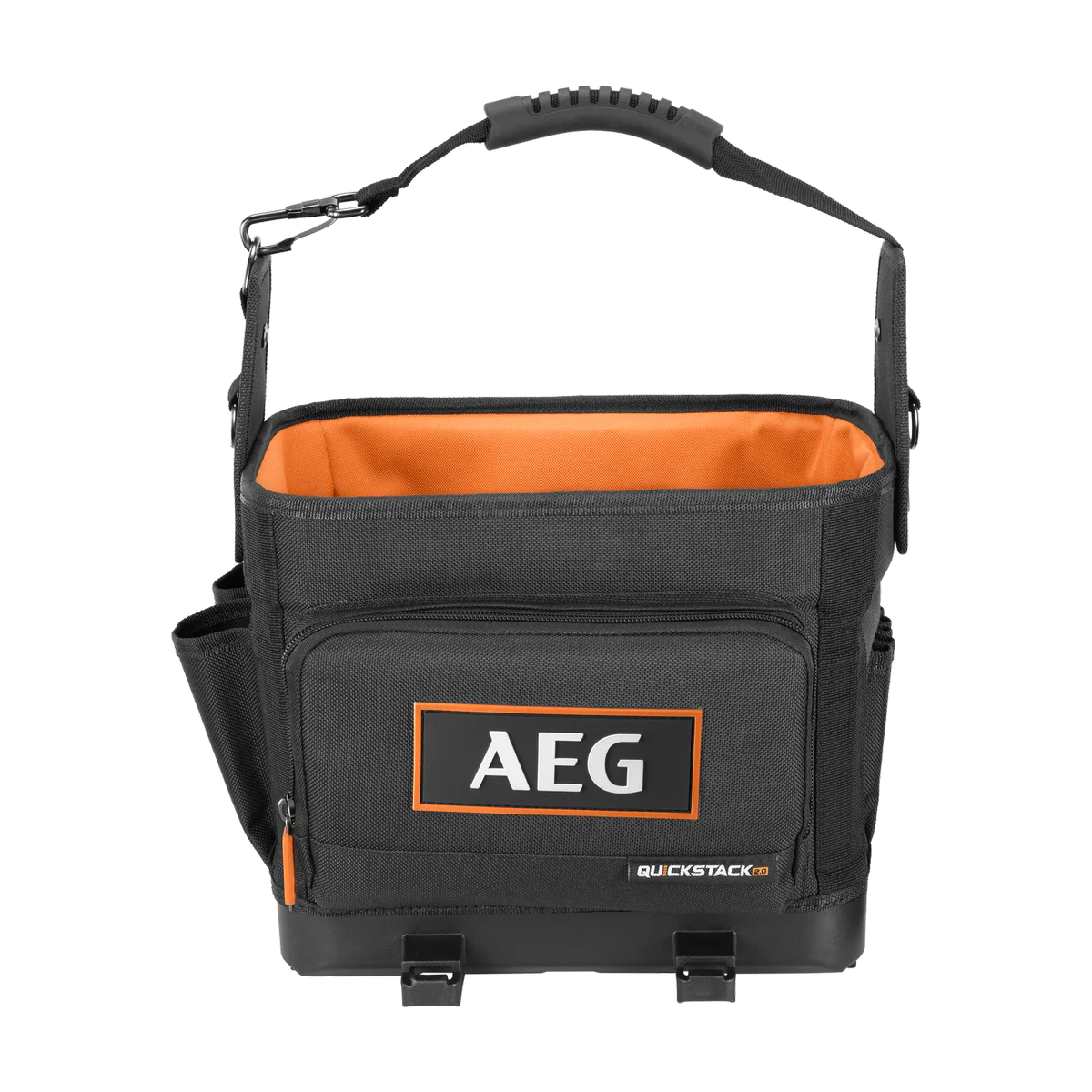 AEG Quickstack 2.0 Half Size Open Tote Tool Bag - 250mm x 350mm x 300mm - Durable, Waterproof, Organised Storage