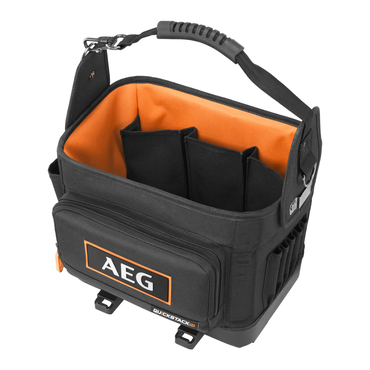 AEG Quickstack 2.0 Half Size Open Tote Tool Bag - 250mm x 350mm x 300mm - Durable, Waterproof, Organised Storage - Image 2