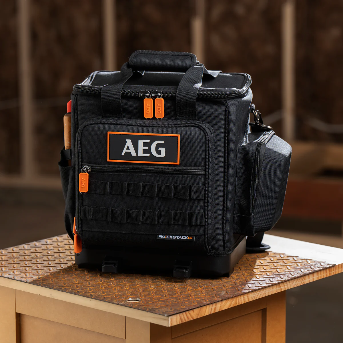 AEG Quickstack 2.0 Half Size Tool Bag - 33 Pockets - 250mm x 360mm x 380mm - Image 4