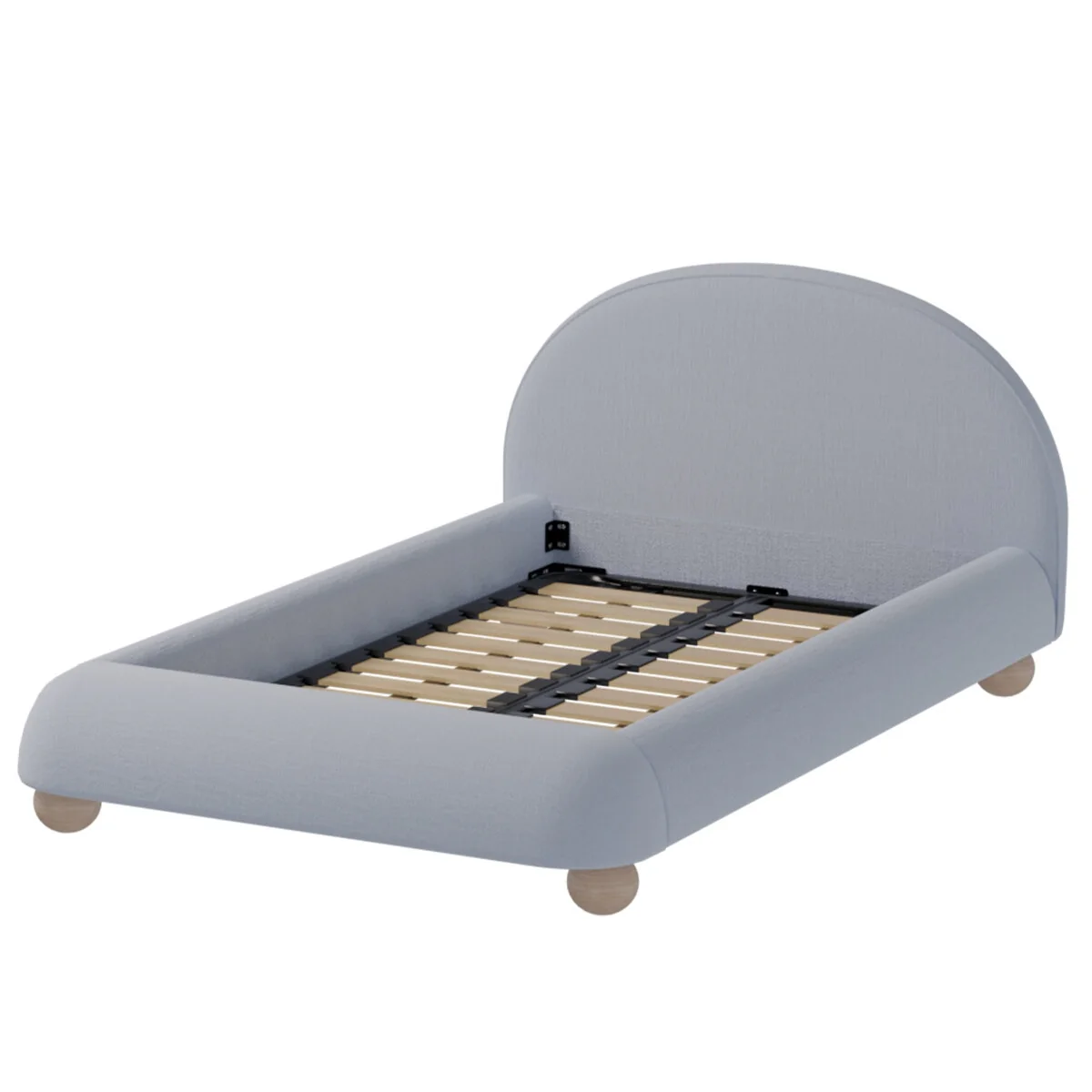 Aesthetik Kids King Single Upholstered Bed AK642524Z Grey Stylish - Image 14
