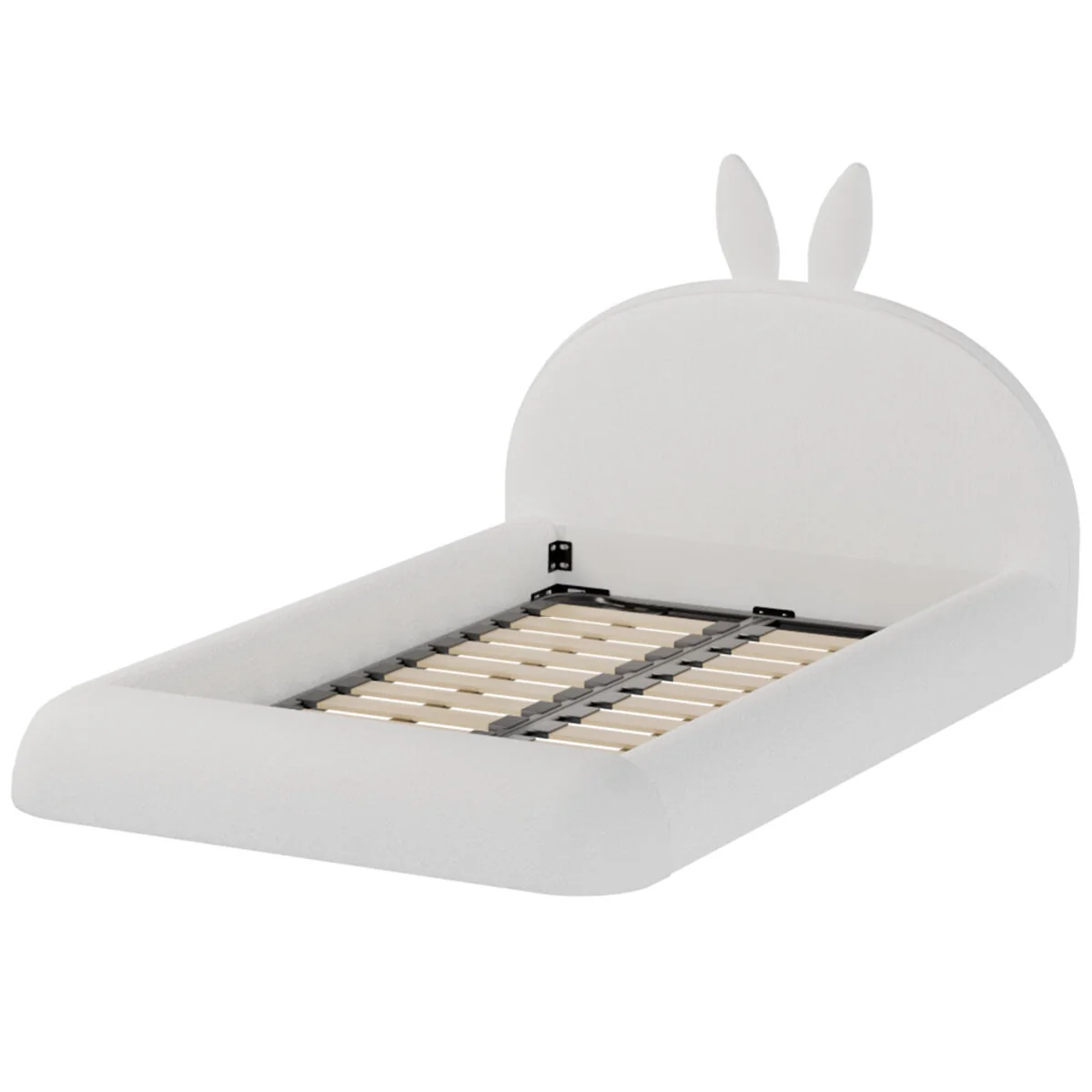 Aesthetik Kids Upholstered King Single Bed Ivory AKB309591 Stylish - Image 4