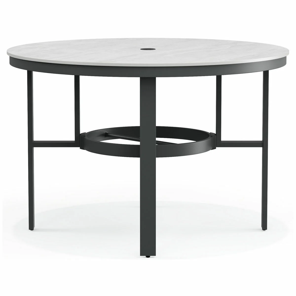 Agio Clearfield 5-Piece Sling Dining Set Black Weather-Resistant Stone Top - Image 6