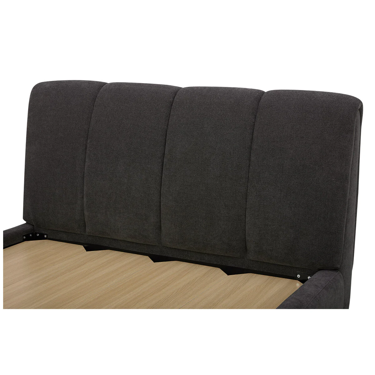 Aiden & Ivy Upholstered Queen Bed Elite Charcoal Fabric Heavy Duty - Image 5