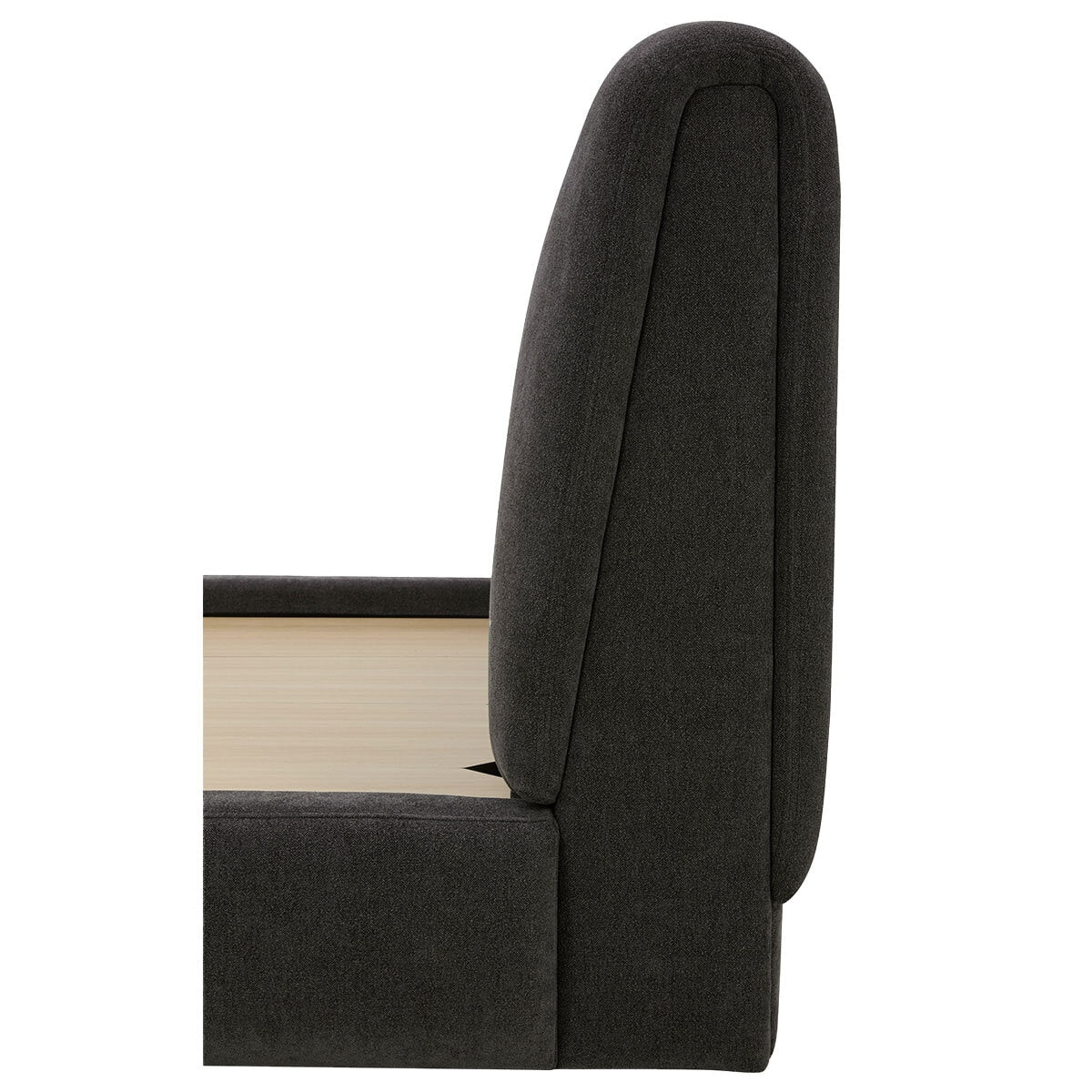 Aiden & Ivy Upholstered Queen Bed Elite Charcoal Fabric Heavy Duty - Image 7
