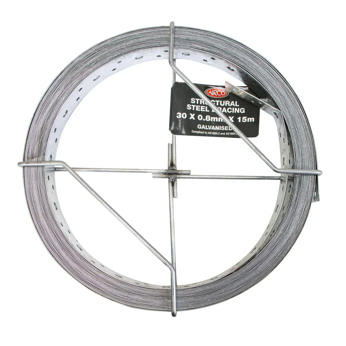 Airco Structural Galvanised Strapping 30 x 0.8mm 15m - Durable Bracing Solution
