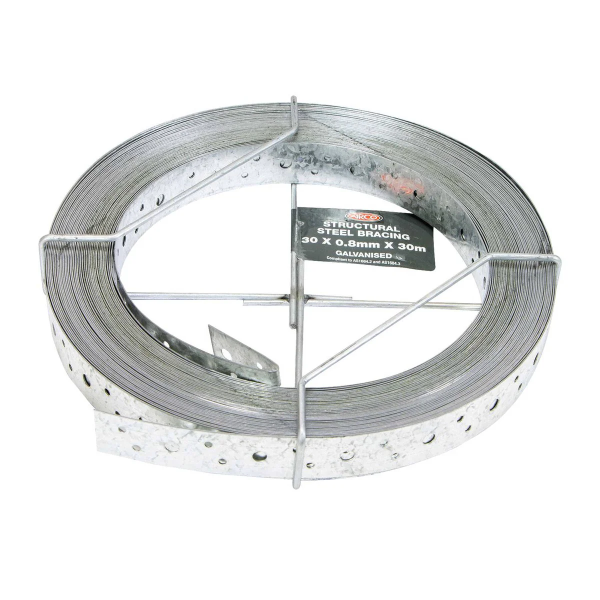 Airco Structural Galvanised Strapping 30 x 0.8mm 30m - Durable Bracing - Image 3
