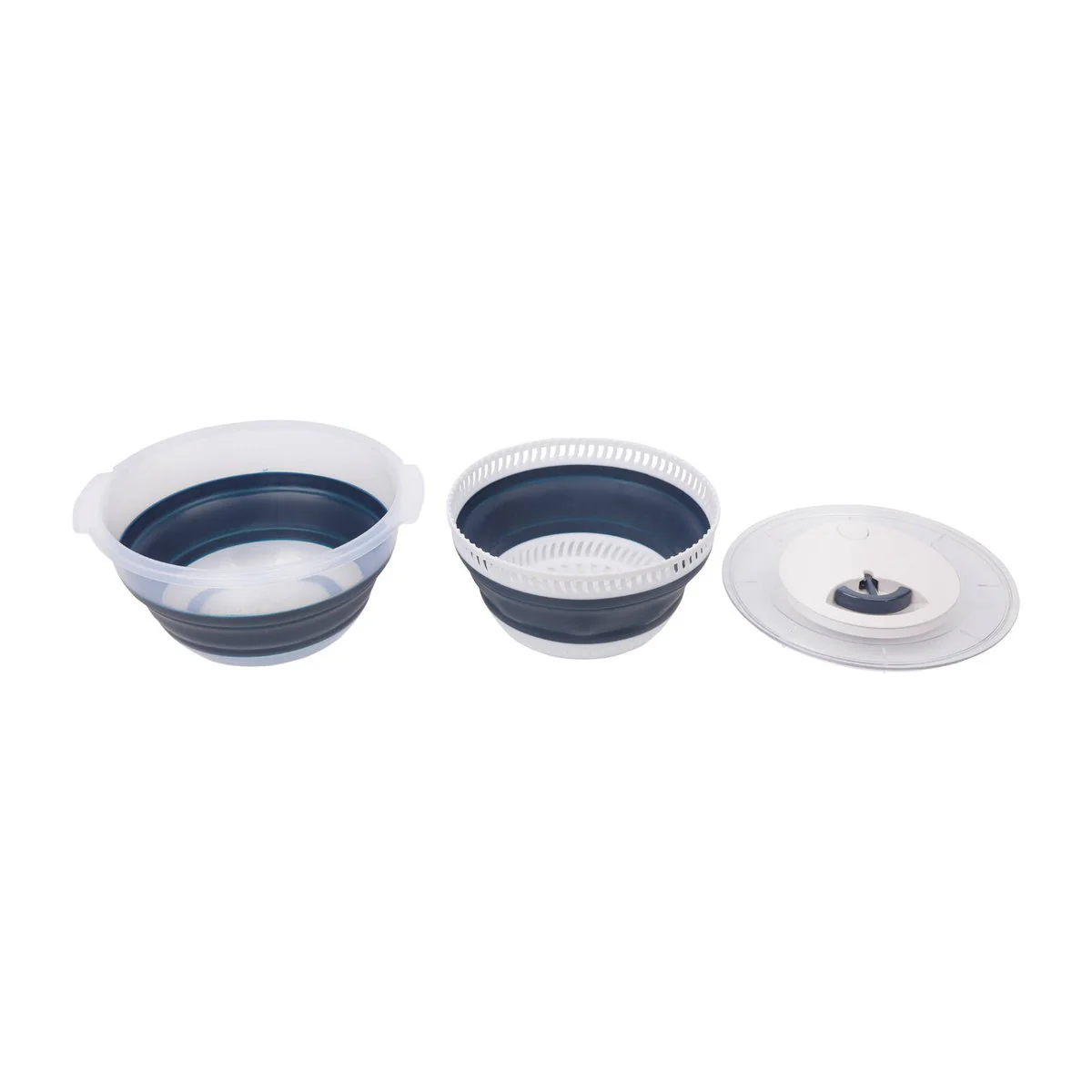 All Set 4.5L Collapsible Salad Spinner and Colander - Lightweight - Durable - Image 3