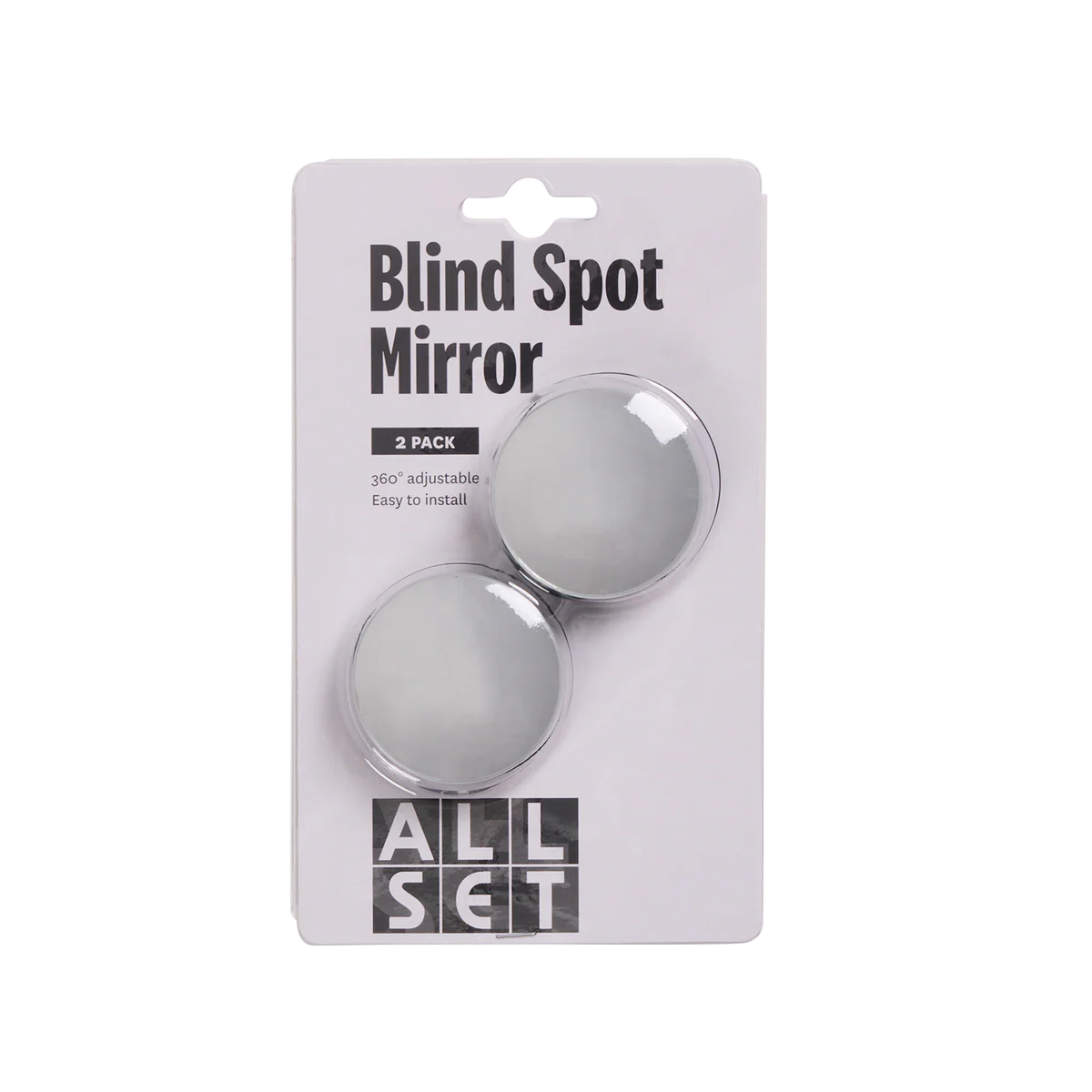 All Set Blind Spot Mirror 2 Pack - 360° Adjustable - 49mm x 49mm - Safety - Image 2