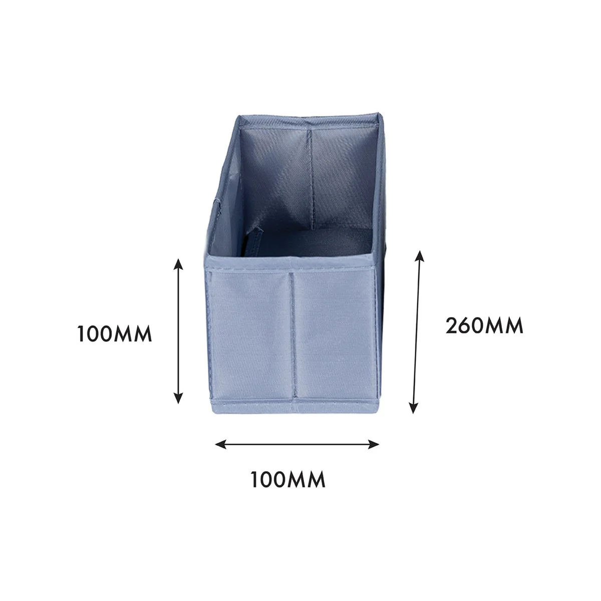 All Set Drawer Organiser - Set Of 4 - Polyester - Grey Storage Boxes - Image 5