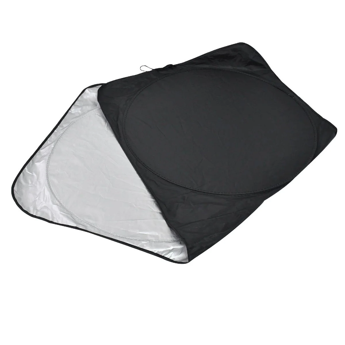All Set Foldable Car Sunshade - 1500mm x 700mm - UV Protection - Silver - Image 3