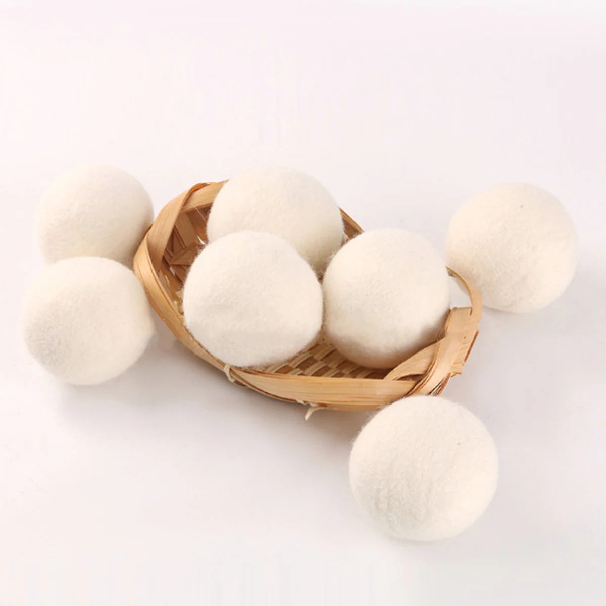 All Set Wool Dryer Balls 6 Pack - 100% Natural Wool - 70mm - Reduces Wrinkles & Static - Image 3