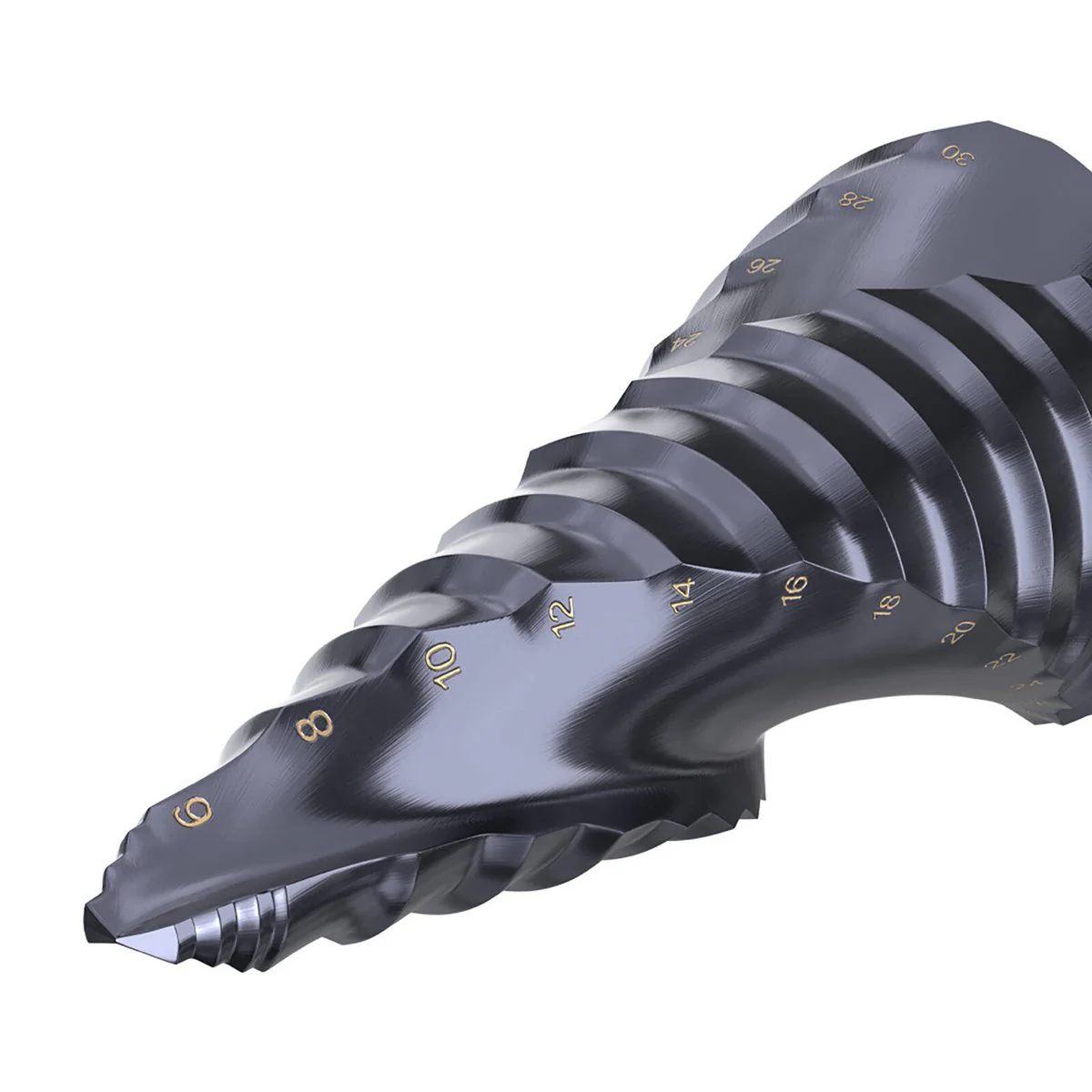 Alpha Onsite 6 Step Drill - 30mm - Dual Cutting Edges - AlTiN Coated - Image 3