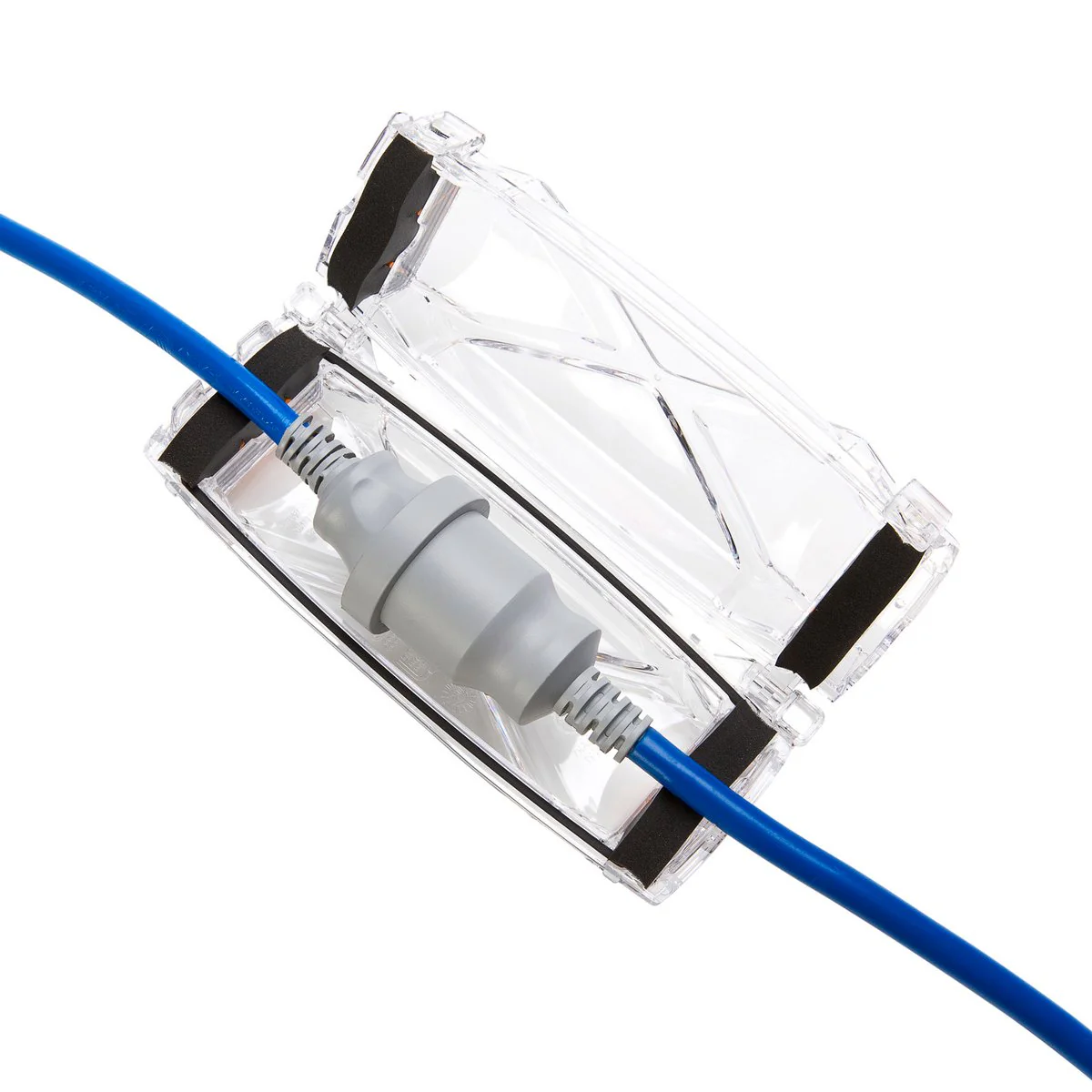 Ampfibian x2 Weatherproof Connector Protector - IP55 - Clear - 75mm x 62mm x 195mm - Image 2