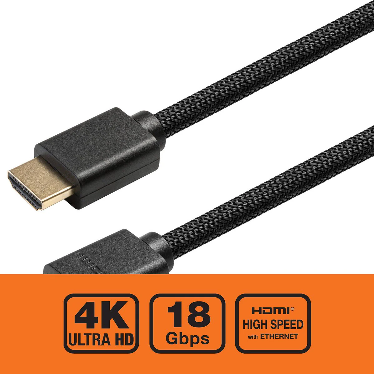 Antsig 1.5m HDMI Braided Cable - 4K 60Hz - Durable Nylon - 18 Gbps - Image 2