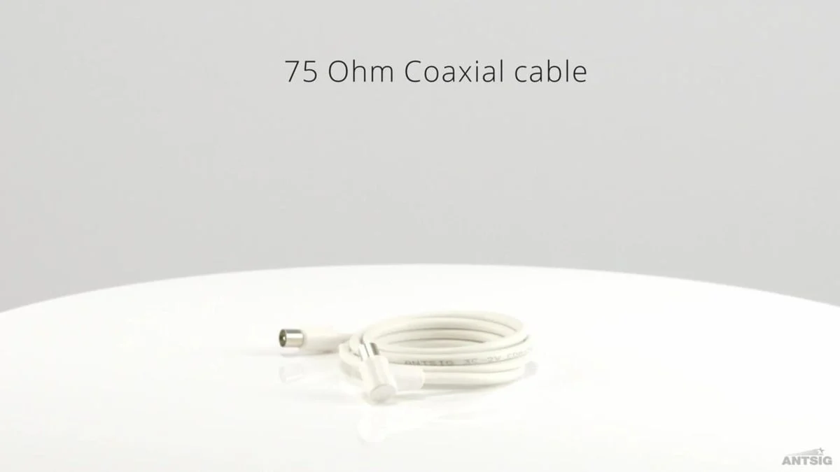 Antsig 1.5m White Right Angled PAL TV Lead - Dual Shielded Coaxial Cable - Image 5