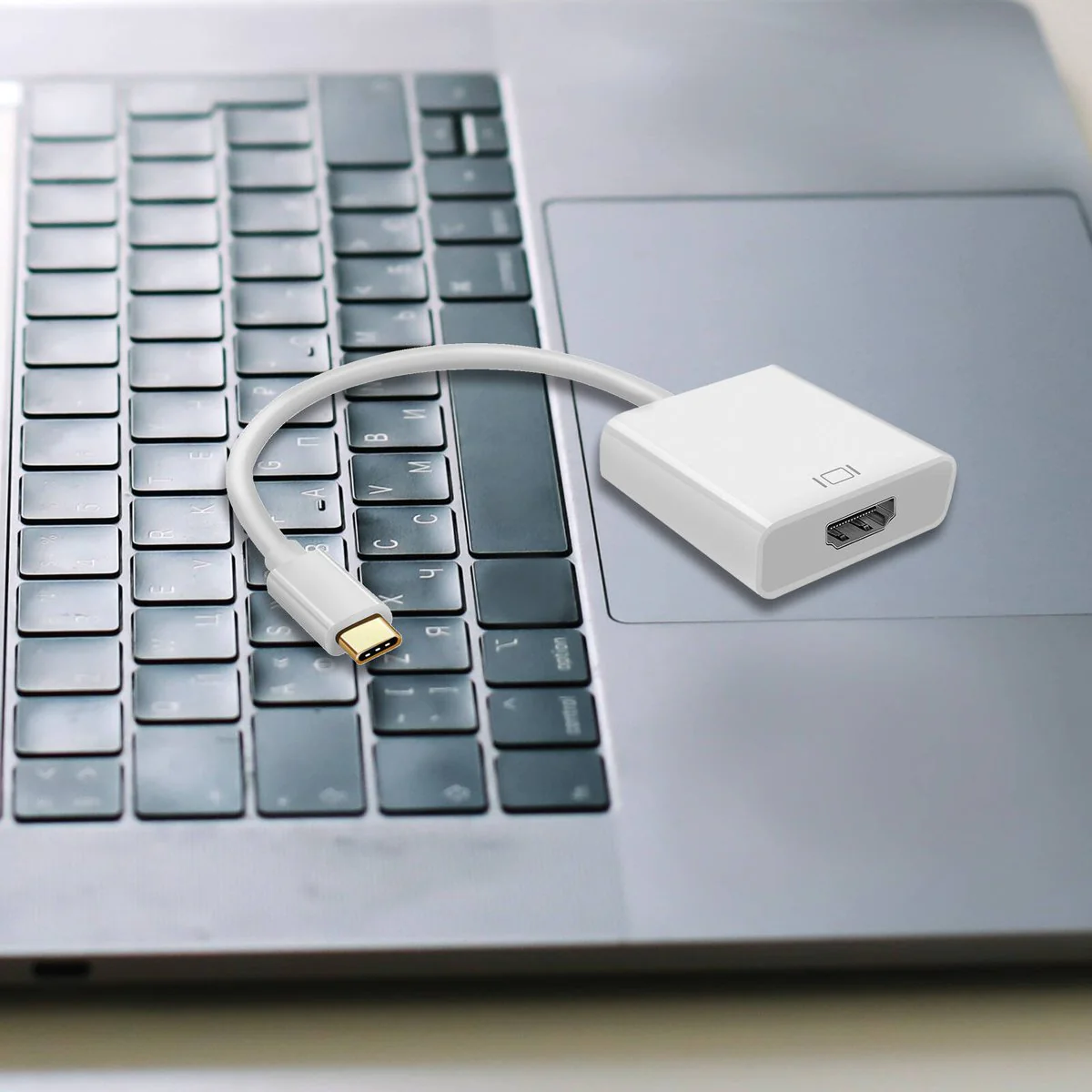 Antsig 15cm USB-C to HDMI Adapter - 4K Video - White - Plug and Play - Image 4