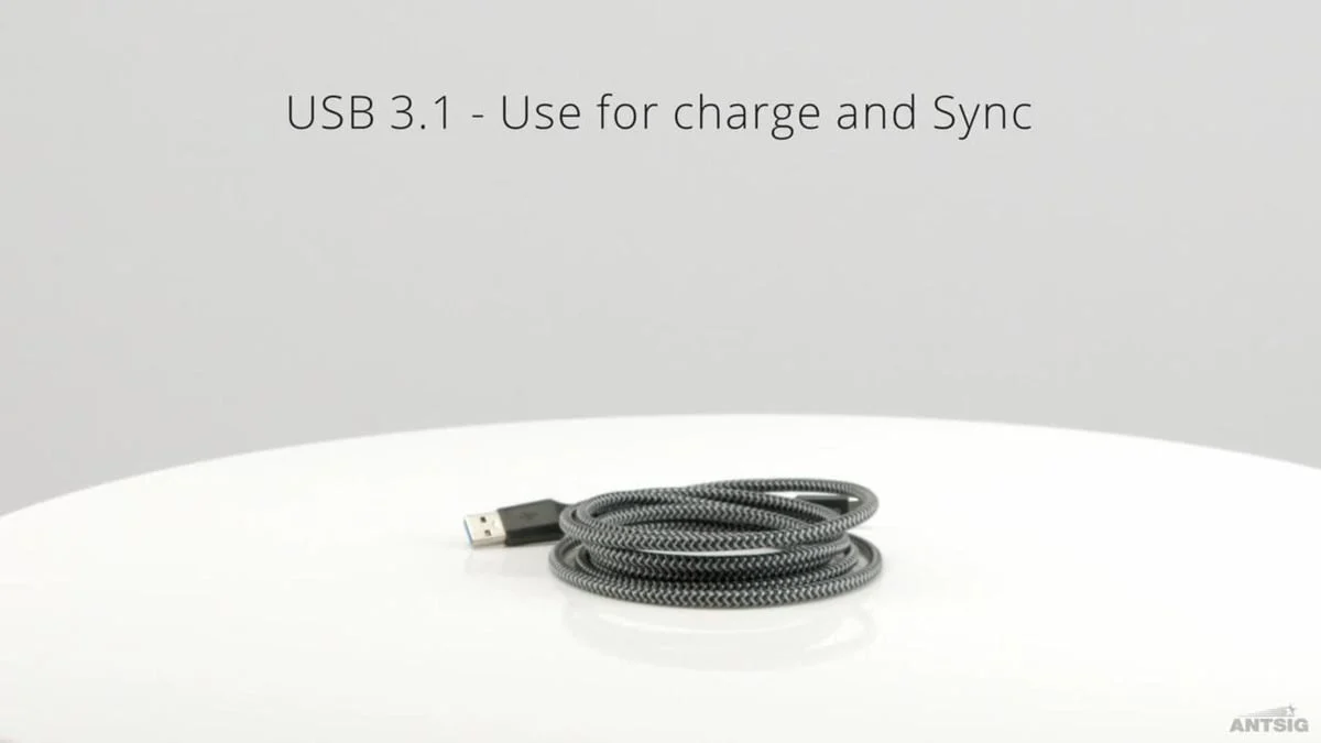 Antsig 2m USB-A to USB-C USB 3.1 Cable - High-Speed Data Transfer & Charging - Image 5