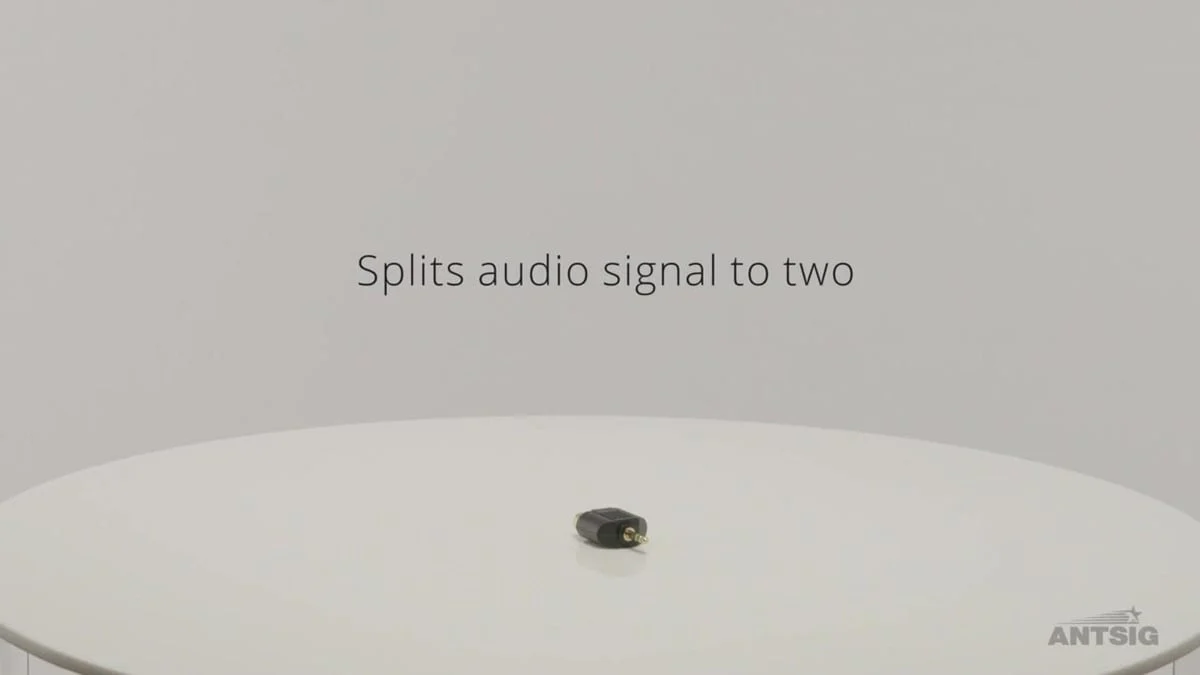 Antsig 3.5mm Plug Dual RCA Audio Adaptor - Bi-Directional - Compact - Image 5