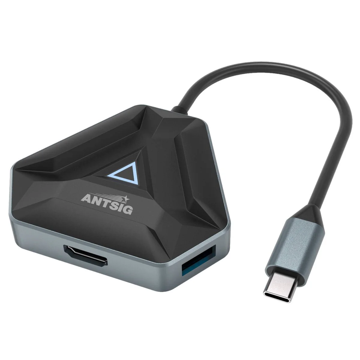 Antsig 6 in 1 USB C Multiport Adapter - 8K HDMI - USB-A - Black