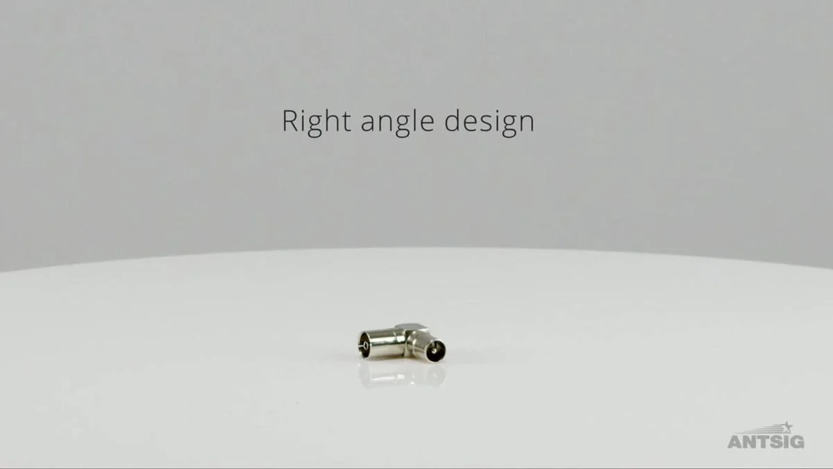 Antsig 75 Ohm Right Angle Adaptor Plug to Socket - 5mm x 26mm x 10mm - Image 5