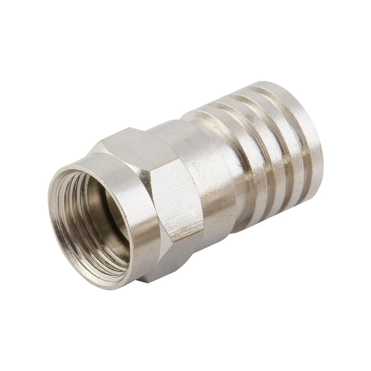 Antsig F59 Crimp Connector RG6 Cable Heavy Gauge - 5mm x 21mm - Reliable Coaxial Connection