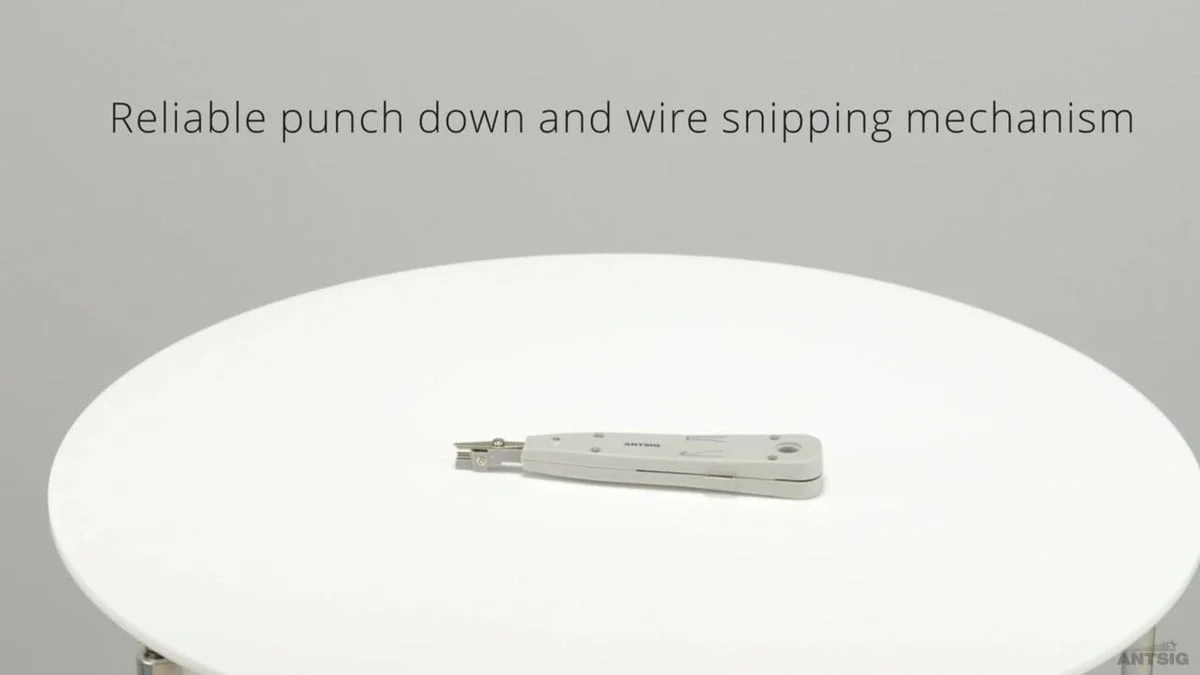 Antsig Punch Down Tool - 200mm - Plastic - IDC Type with Snipping Mechanism - Image 4
